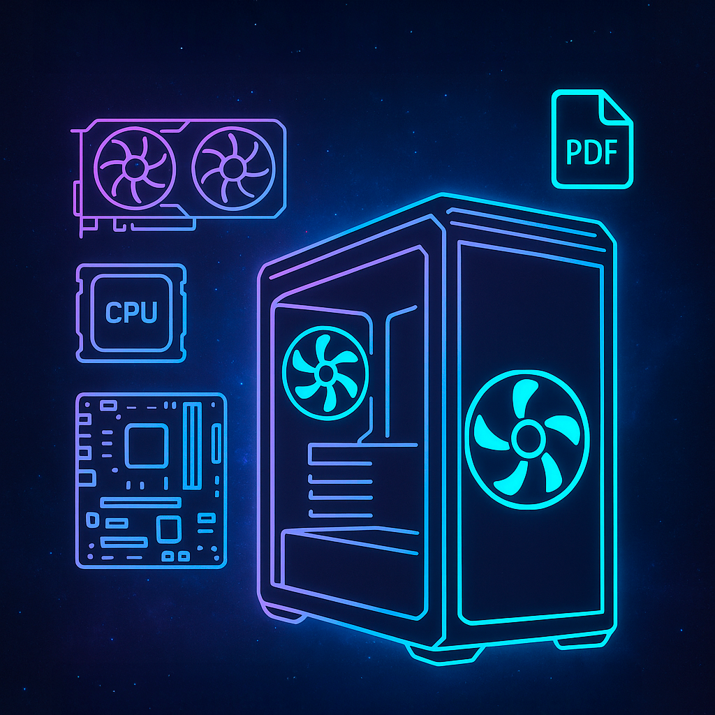 Simulación de Build con PDF personalizado